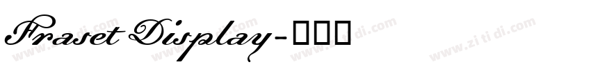 Fraset Display字体转换 Fraset Display字体转换
